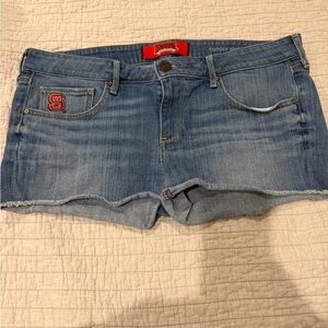 Vintage 2004 NC State Blue Jean Shorts